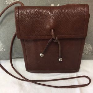 Brown leather bag